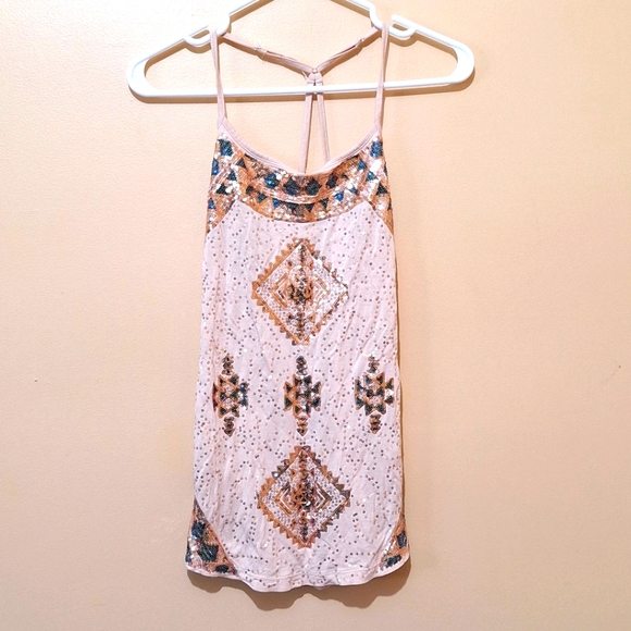 Temperance Sequined Tank Top - Picture 1 of 5